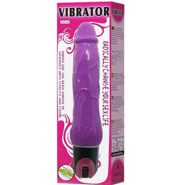 Vibratore Dildo Venato Multispeed Rosa in TPR e ABS